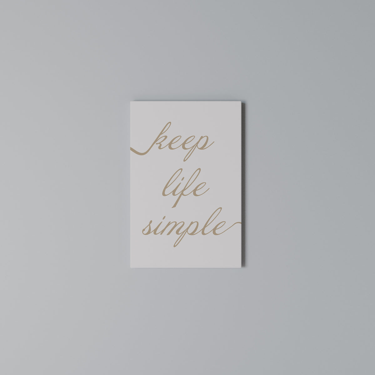 MINIMALIST MANTRA Vertical Canvas Print