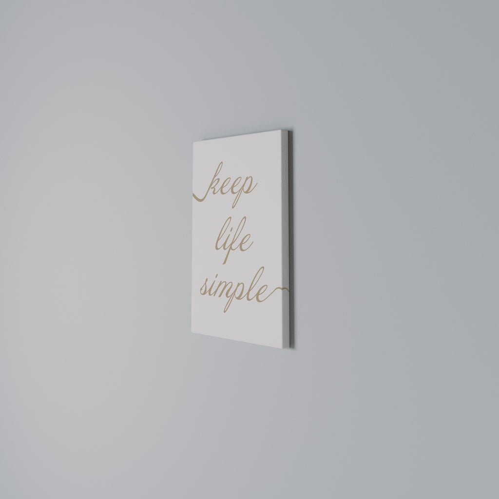 MINIMALIST MANTRA Vertical Canvas Print