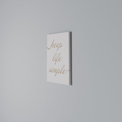MINIMALIST MANTRA Vertical Canvas Print