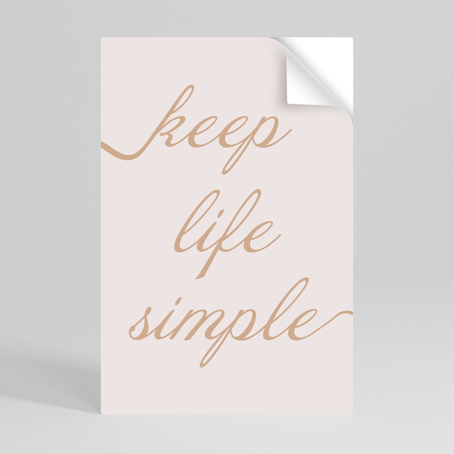 MINIMALIST MANTRA Svislý samolepicí plakát