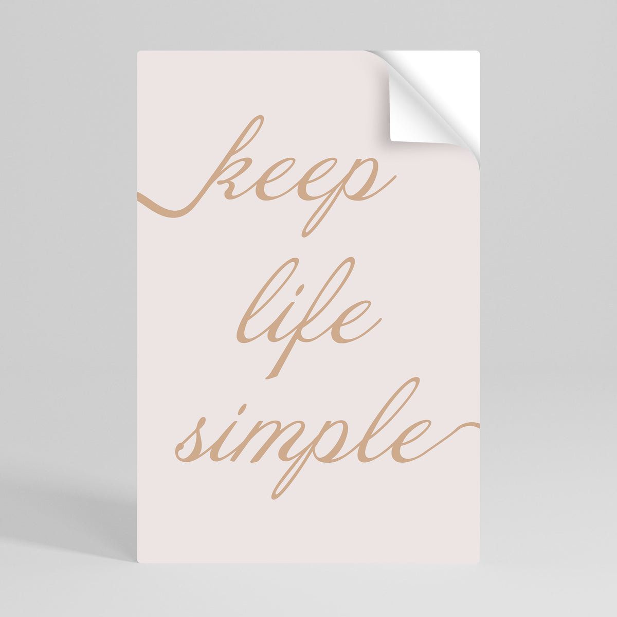 MINIMALIST MANTRA Svislý samolepicí plakát