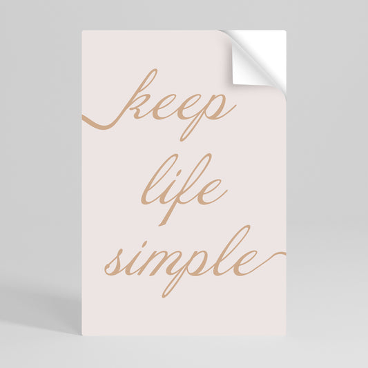 MINIMALIST MANTRA Svislý samolepicí plakát