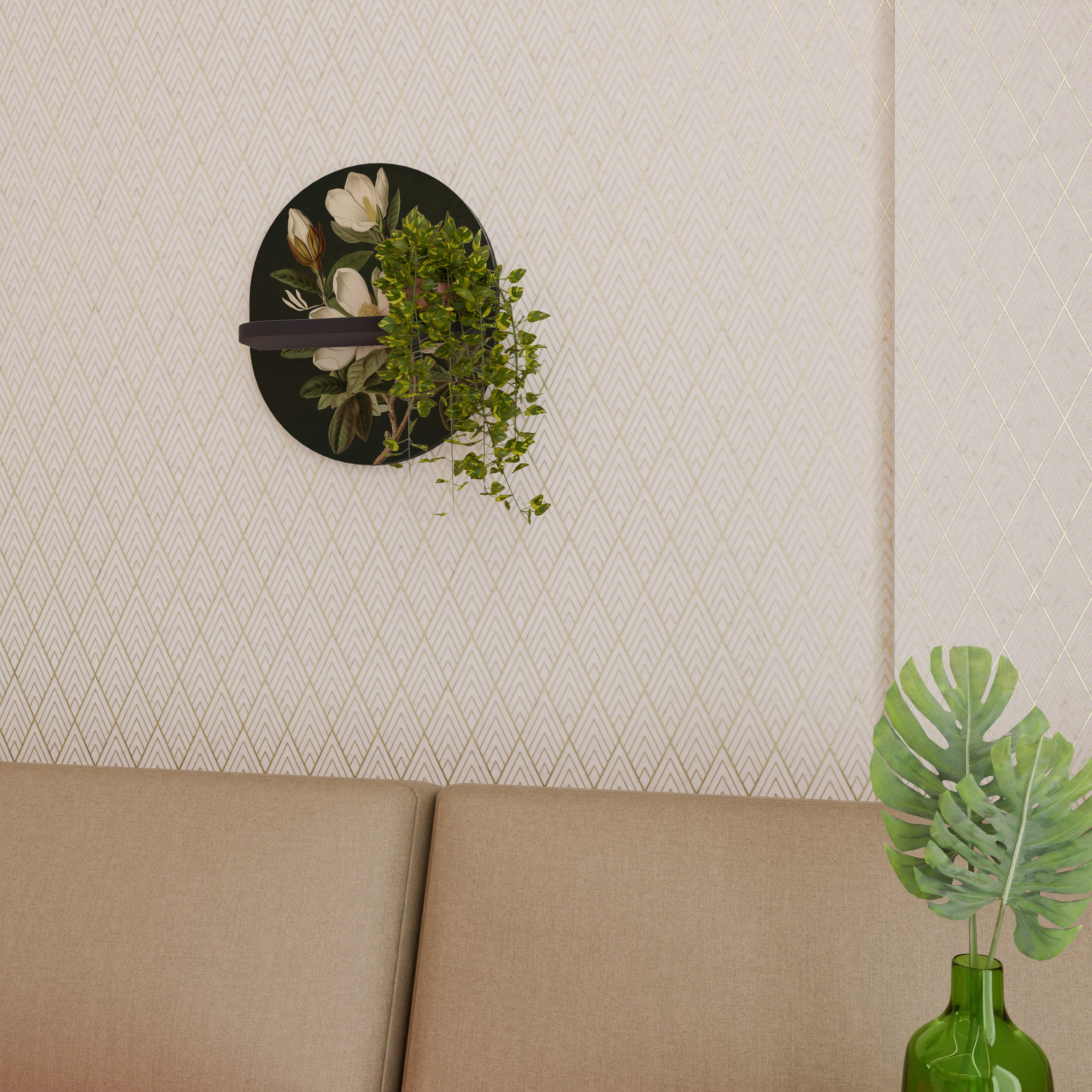 FLORAL NOIR Designová police