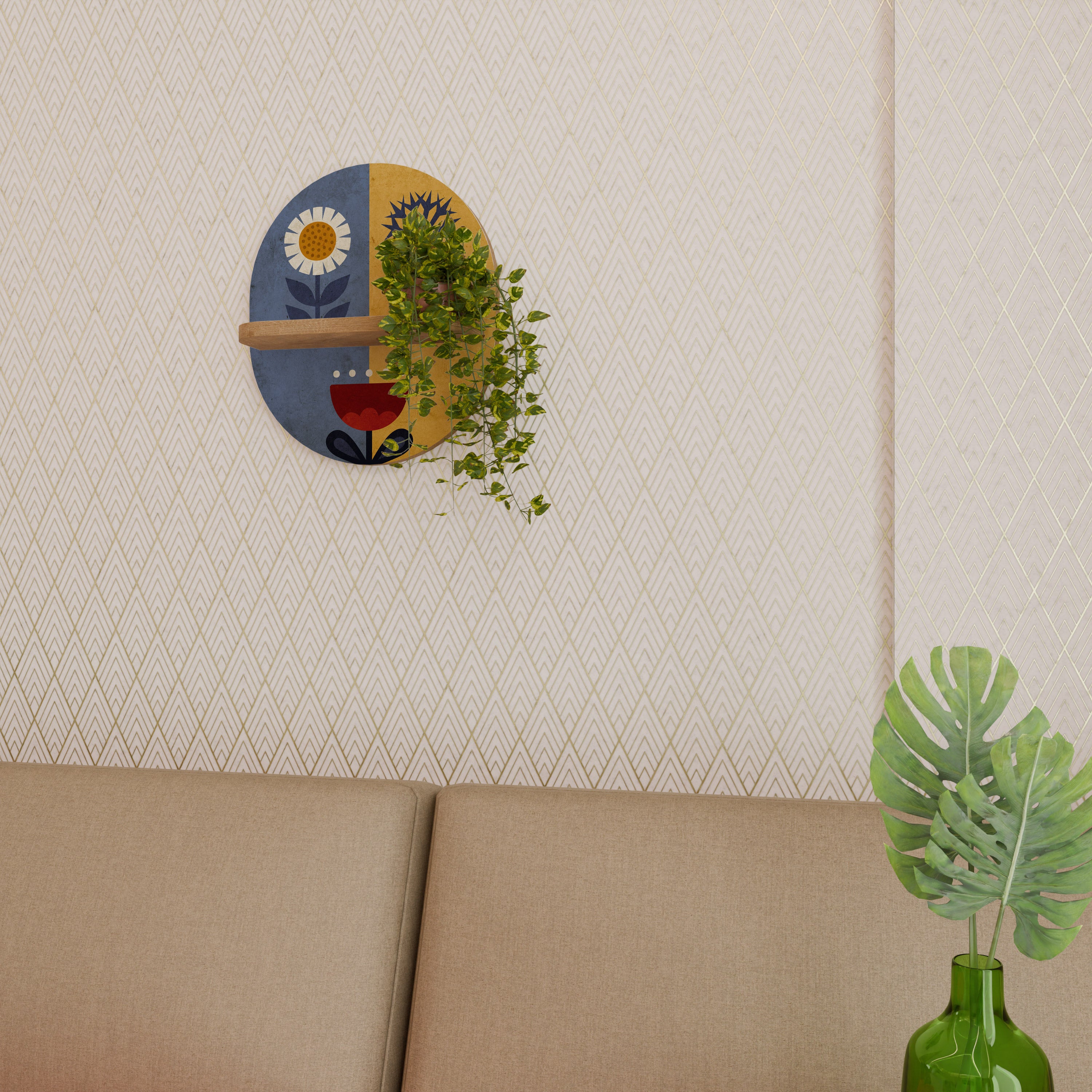 SCANDIC FLORET Designová police