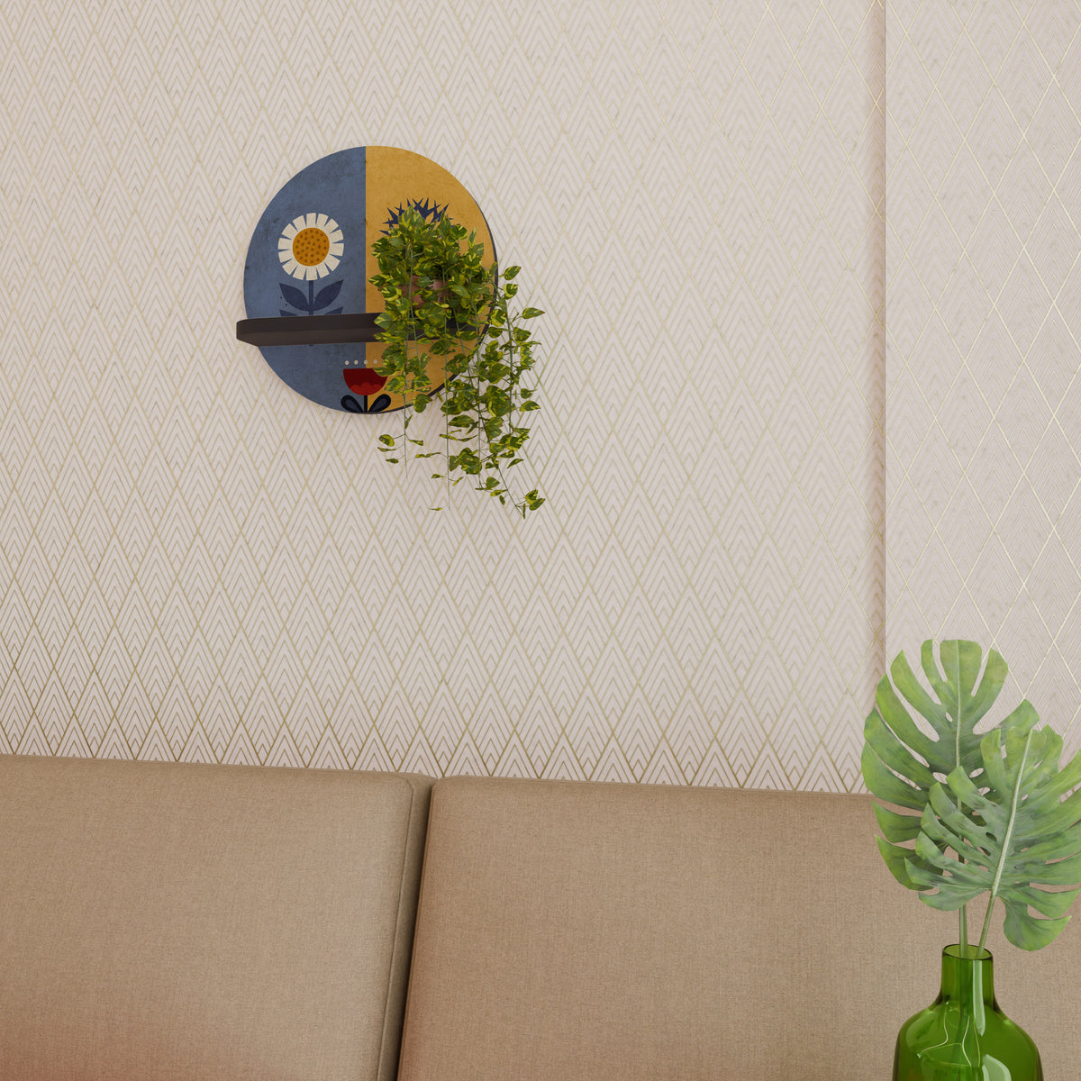 SCANDIC FLORET Designová police