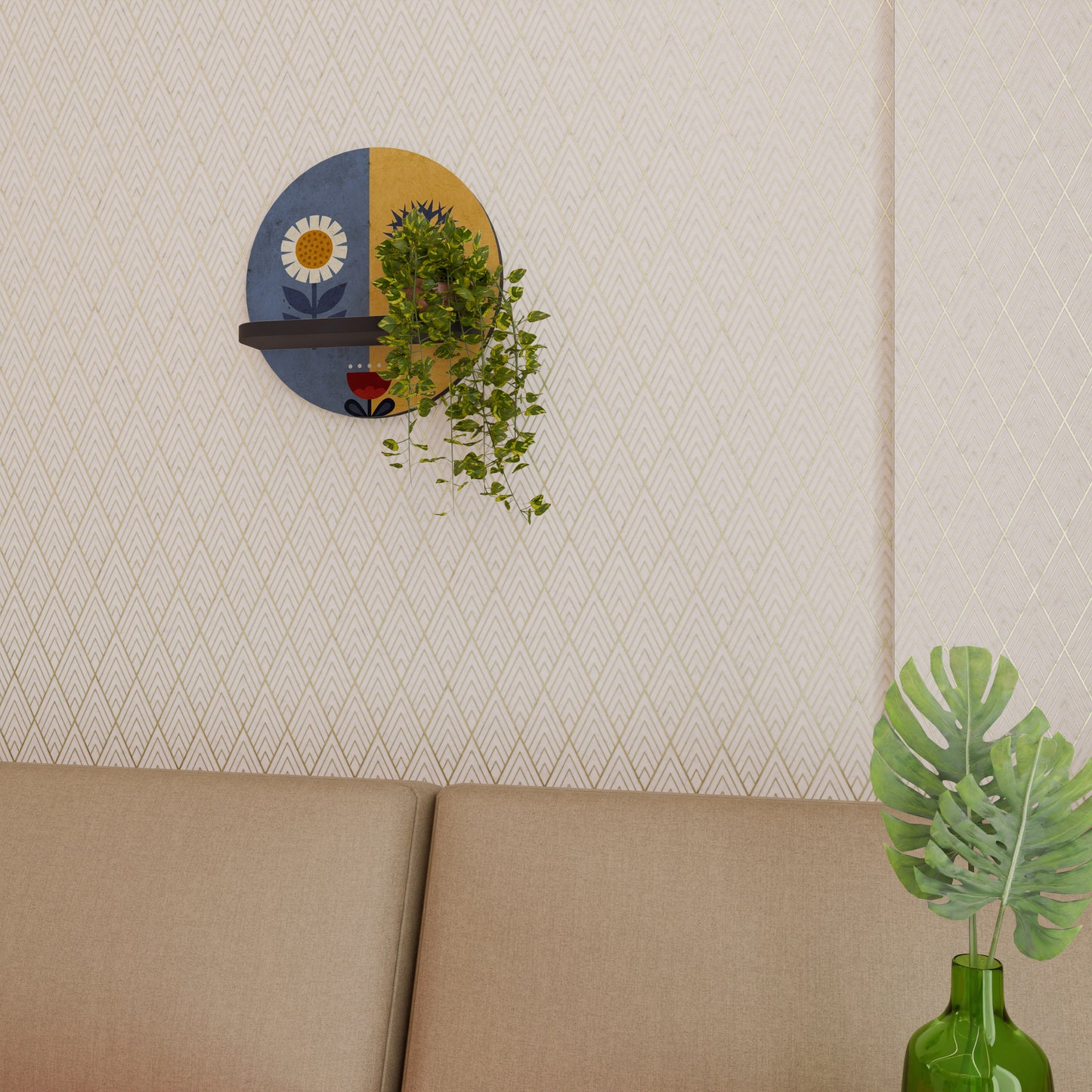 SCANDIC FLORET Designová police