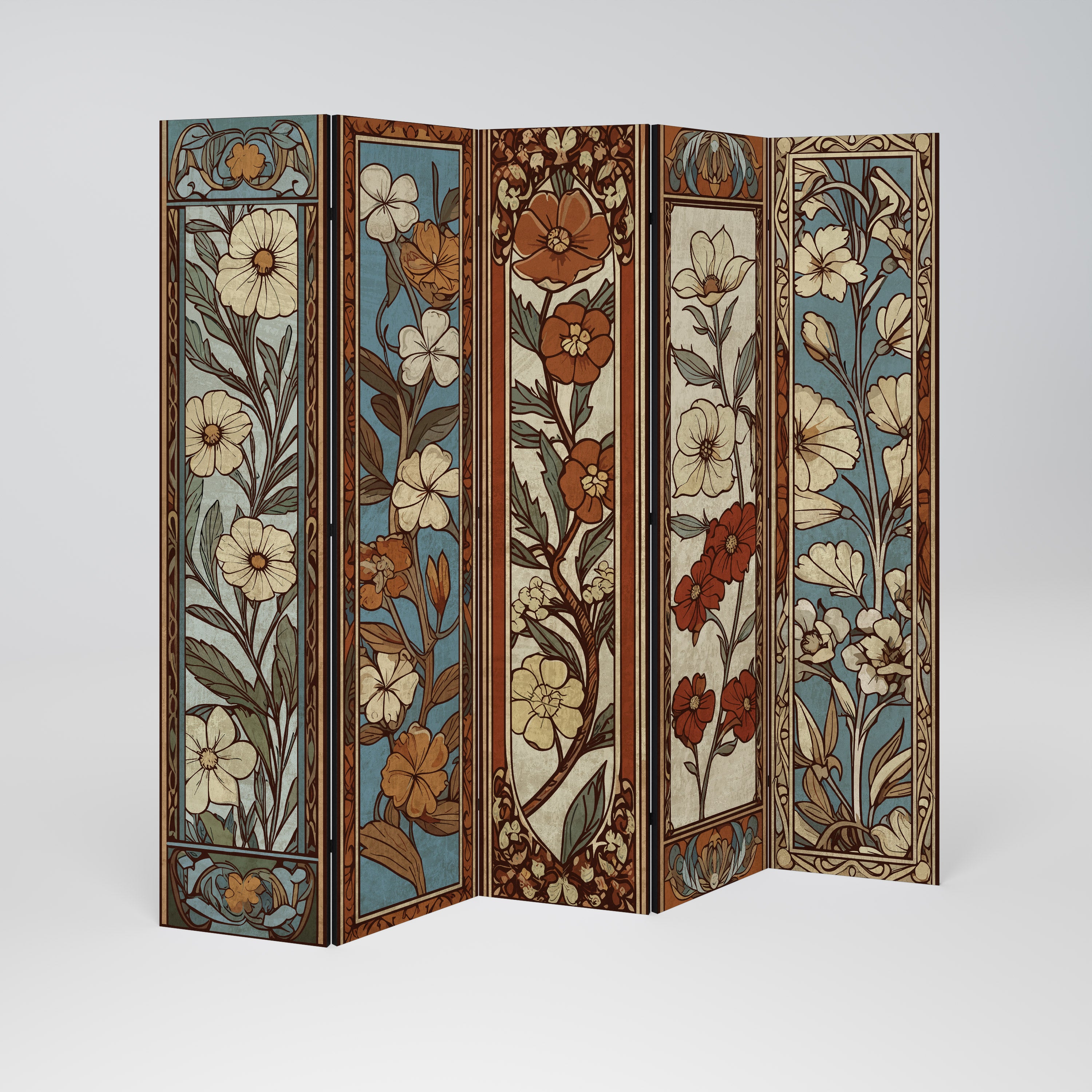 TIMELESS FLORA 5-Panel Room Divider