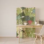 SUCCULENTS KALEIDOSCOPE 3dílný paraván