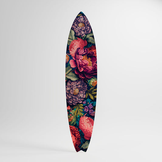 BLOOMING ELEGANCE Dekorativní panel ve tvaru surfu