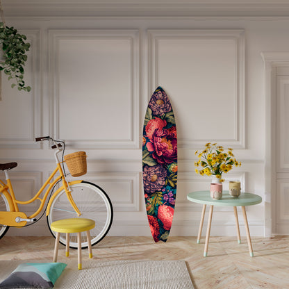 BLOOMING ELEGANCE Dekorativní panel ve tvaru surfu