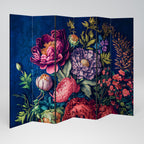 BLOOMING ELEGANCE 6-Panel Room Divider