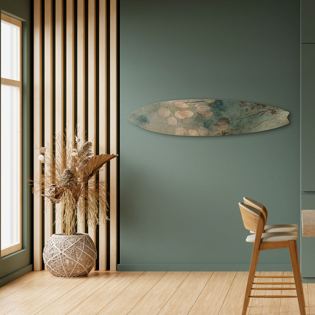 NIGHT LADY Dekorativní panel ve tvaru surfu