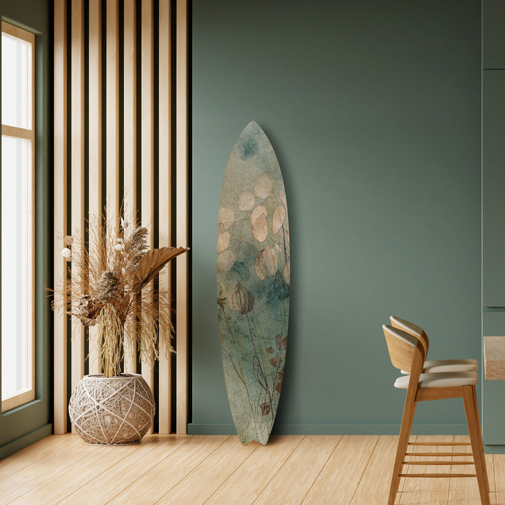 NIGHT LADY Dekorativní panel ve tvaru surfu