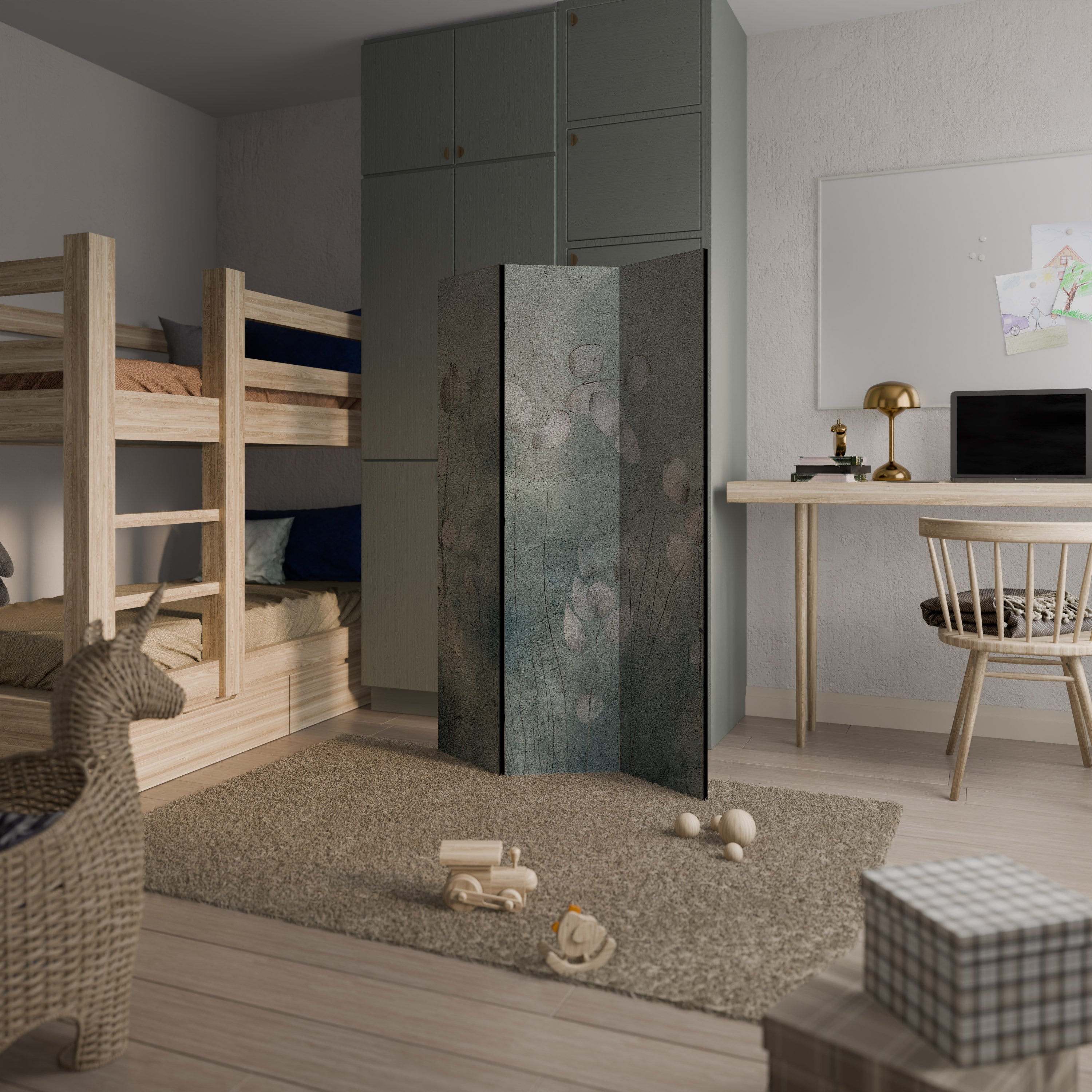 NIGHT LADY 3dílný paraván