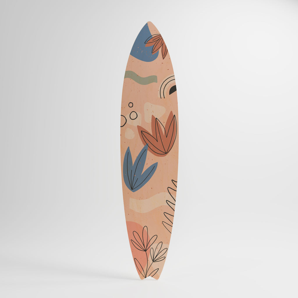 PASTEL DESTINY Dekorativní panel ve tvaru surfu