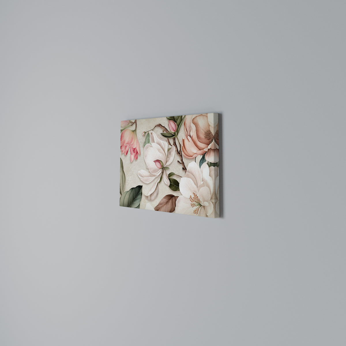 FLORAL GRACE Horizontal Canvas Print