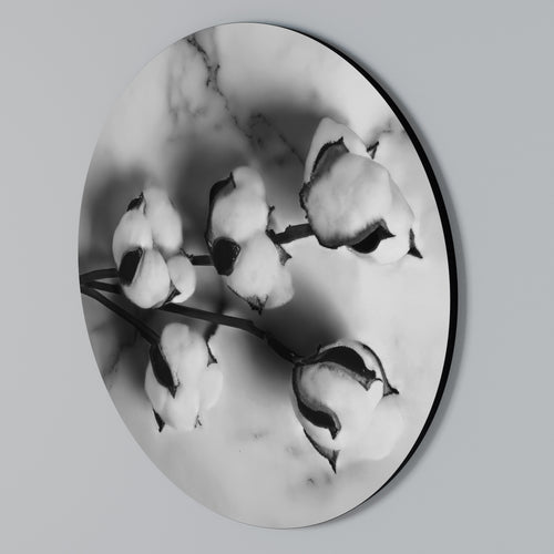 MONOCHROME COTTON DREAMS Kulatá nástěnná dekorace