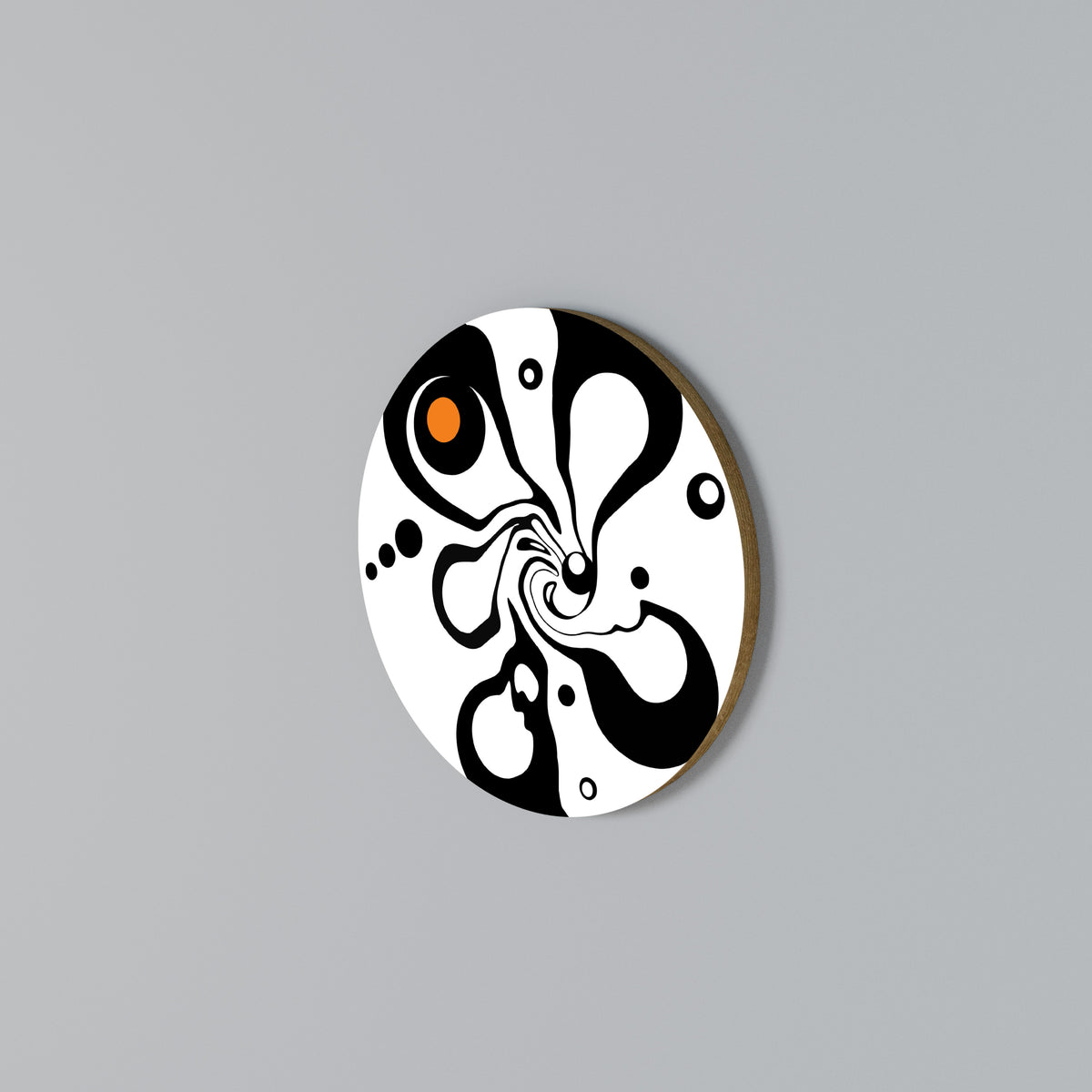 SWIRLING NATURE Kulatá nástěnná dekorace