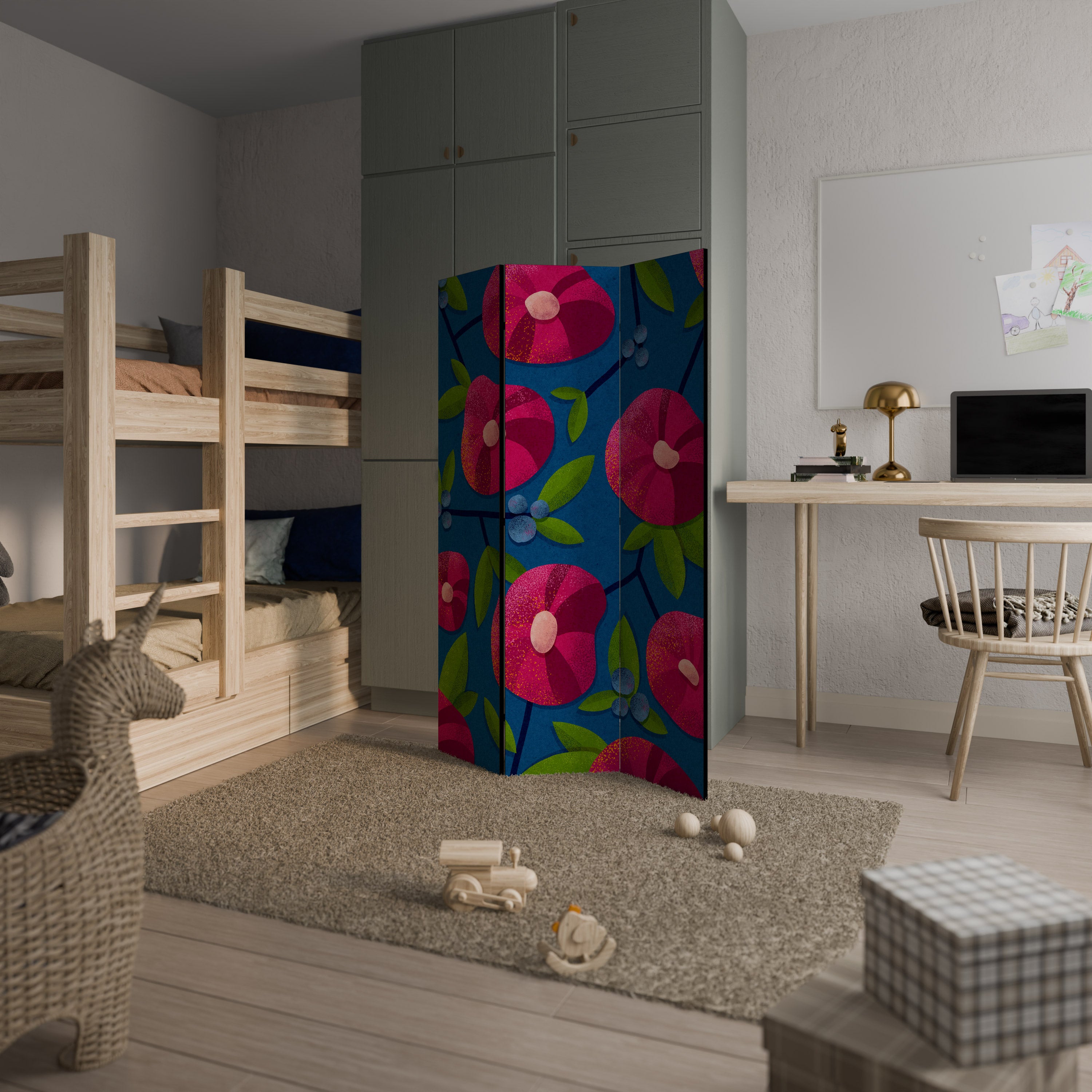 SPRING THOUGHTS 3dílný paraván