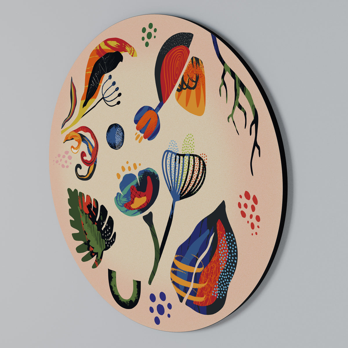 MODERN NATURE Kulatá nástěnná dekorace