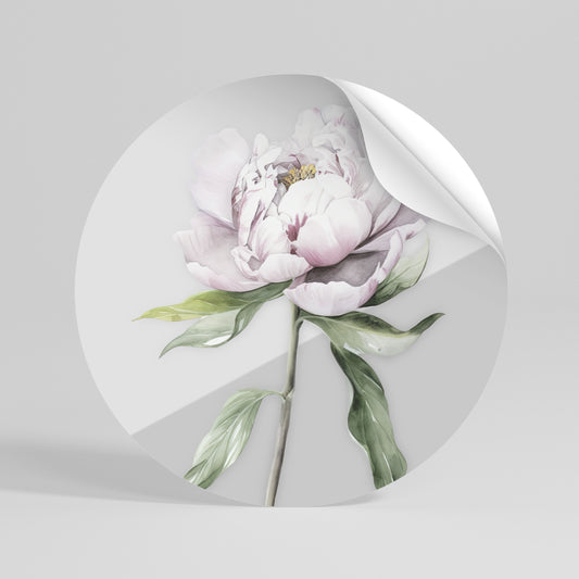 EVOCATIVE FLORAL FANTASY Kulatá samolepka