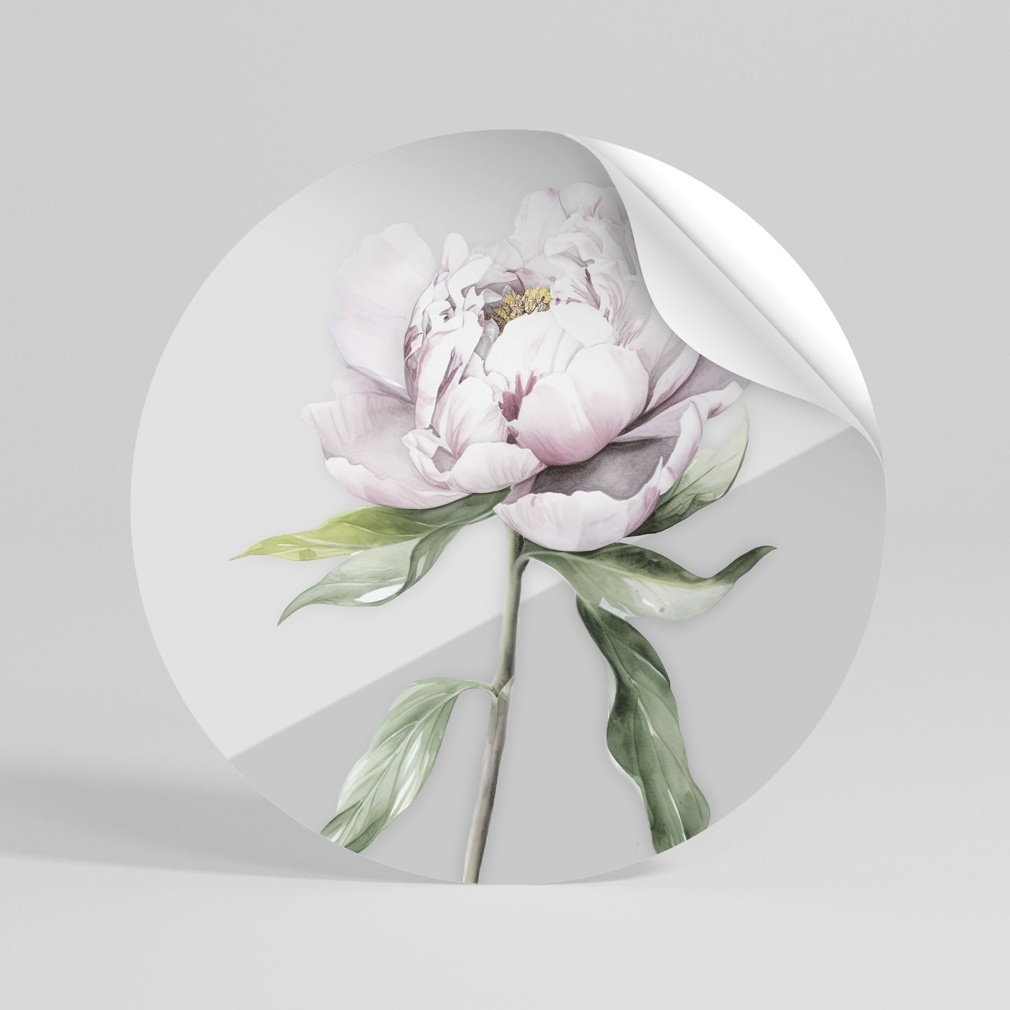 EVOCATIVE FLORAL FANTASY Kulatá samolepka