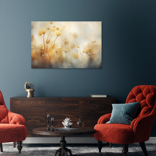GOLDEN HUE EMBRACE Horizontal Canvas Print