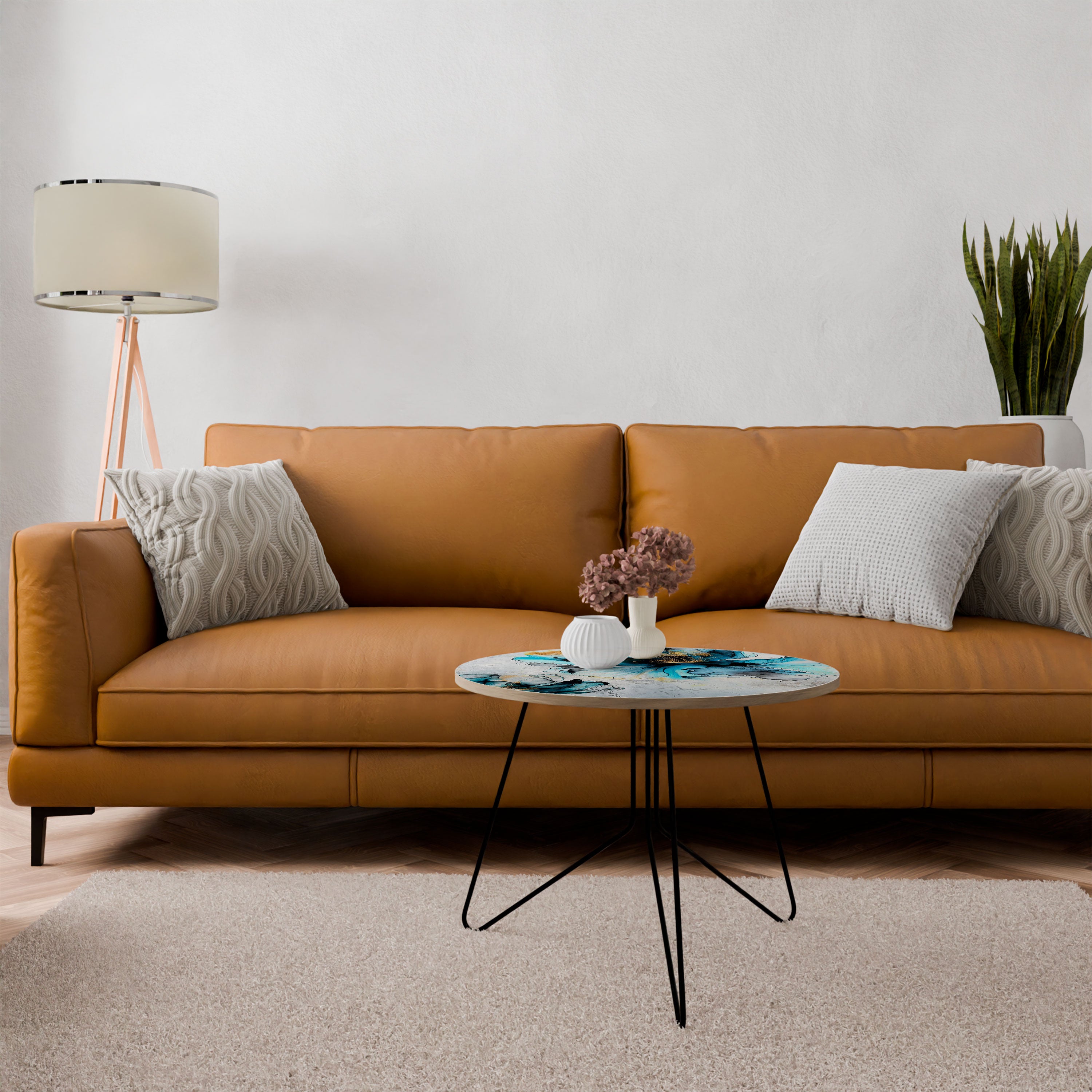 COBALT BLOSSOMS Coffee Table