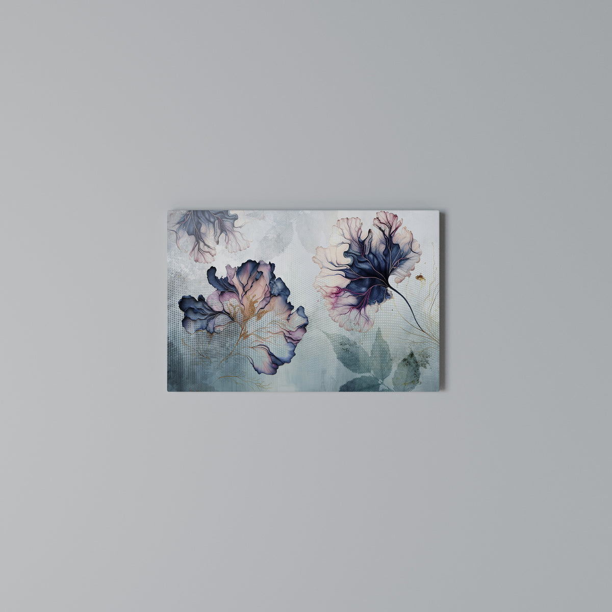 ICY BLOSSOMS Horizontal Canvas Print