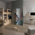 ICY BLOSSOMS 3dílný paraván