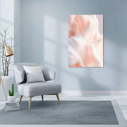 DELICATE PINK HARMONY Vertical Canvas Print