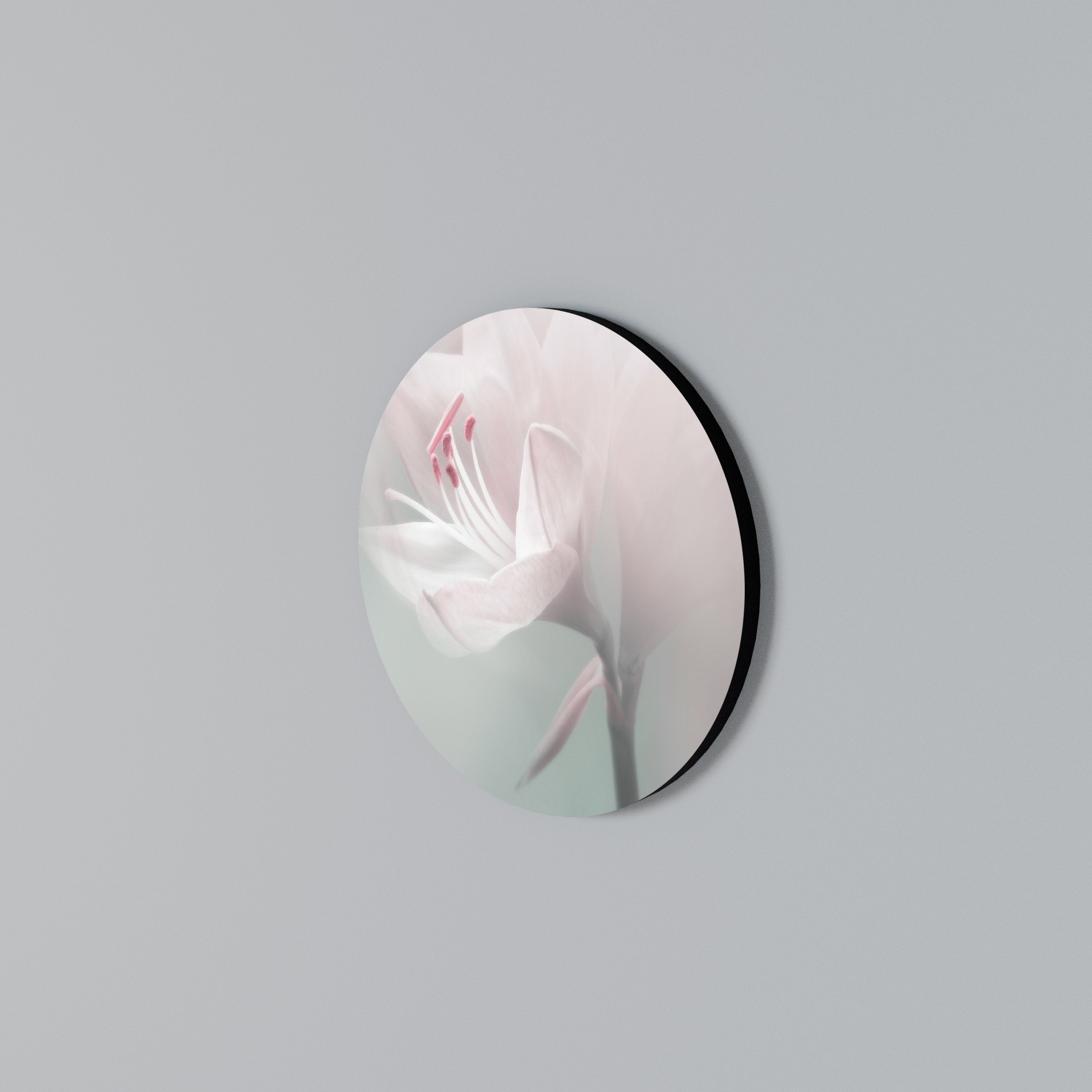 GENTLE LILY Round Wall Art