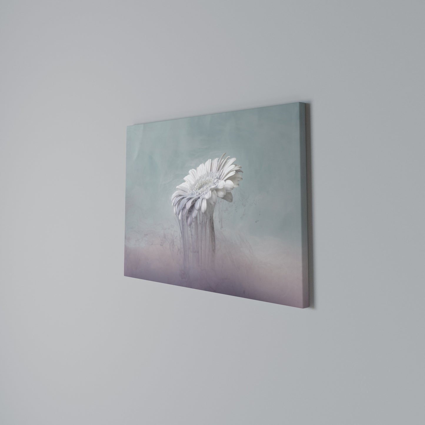 MELTING GERBERA Horizontal Canvas Print