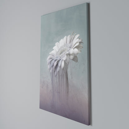 MELTING GERBERA Vertical Canvas Print