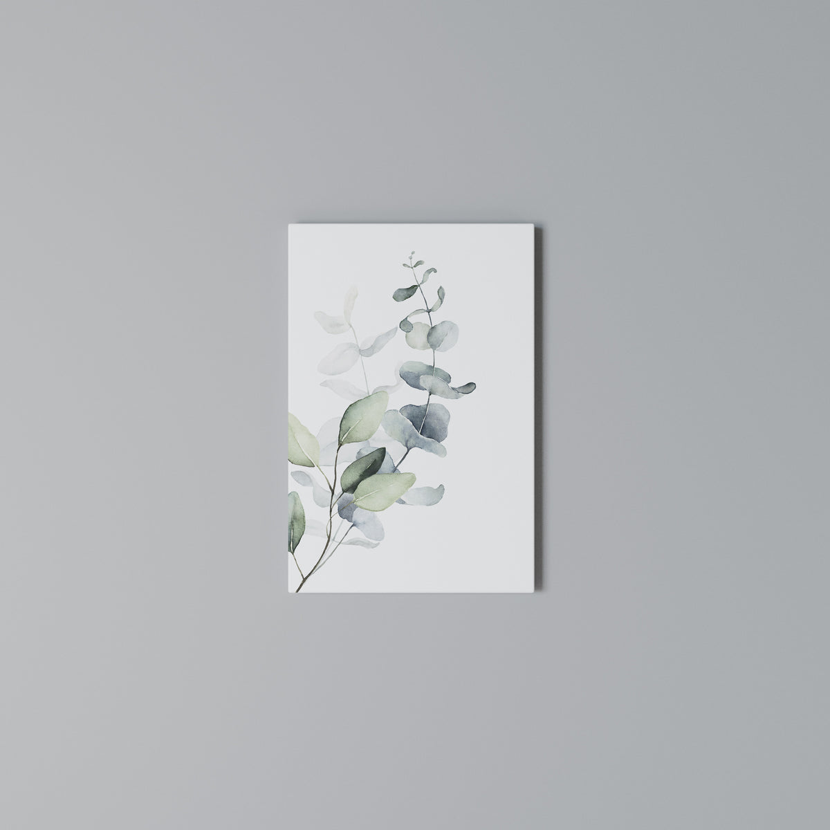AQUA LEAF SYMPHONY Vertical Canvas Print