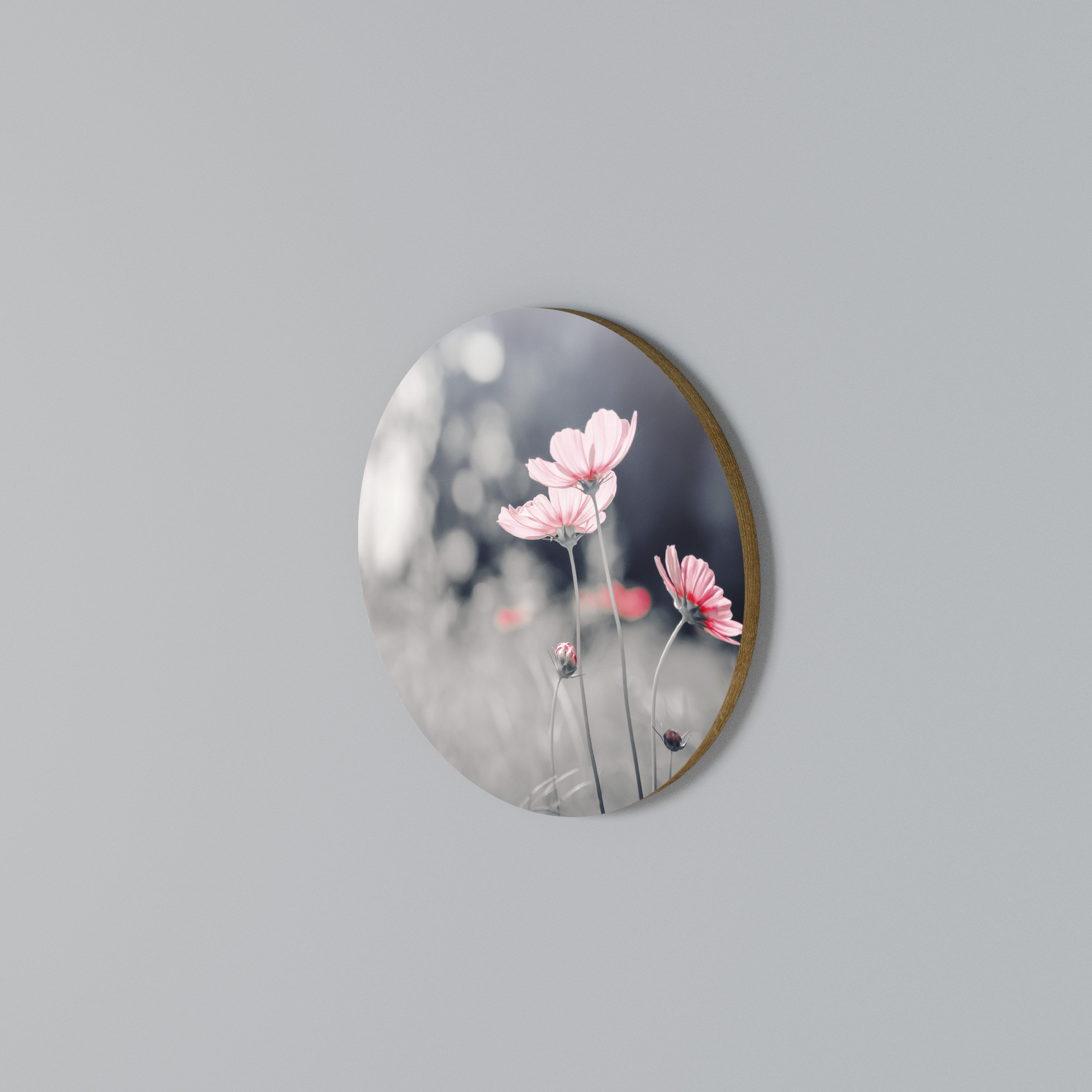 SUBTLE PETAL DANCE Kulatá nástěnná dekorace