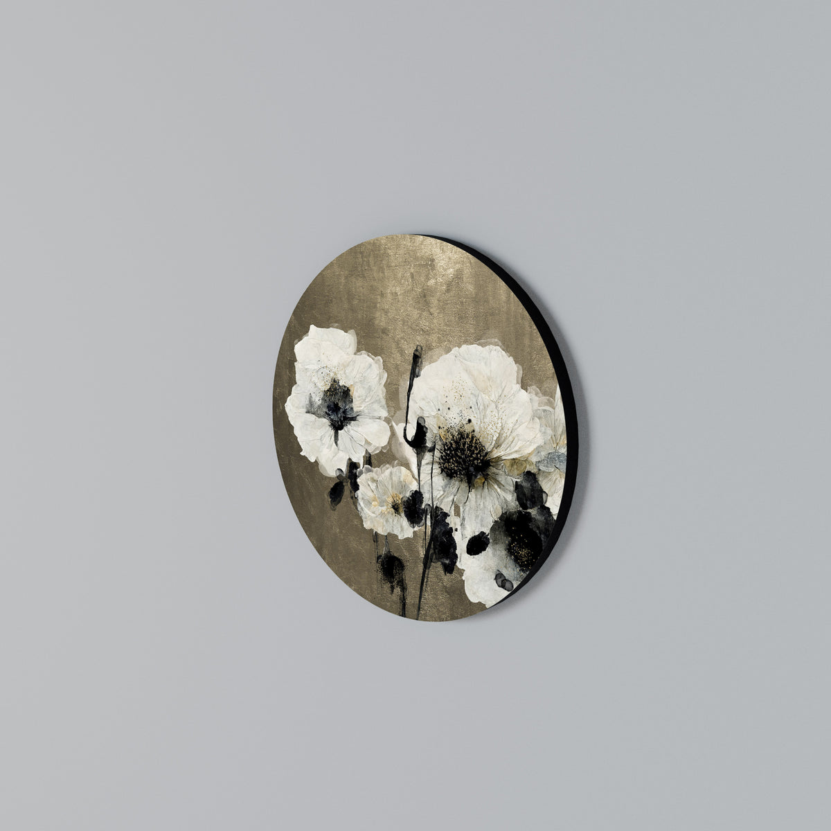HARMONY IN WHITE Kulatá nástěnná dekorace