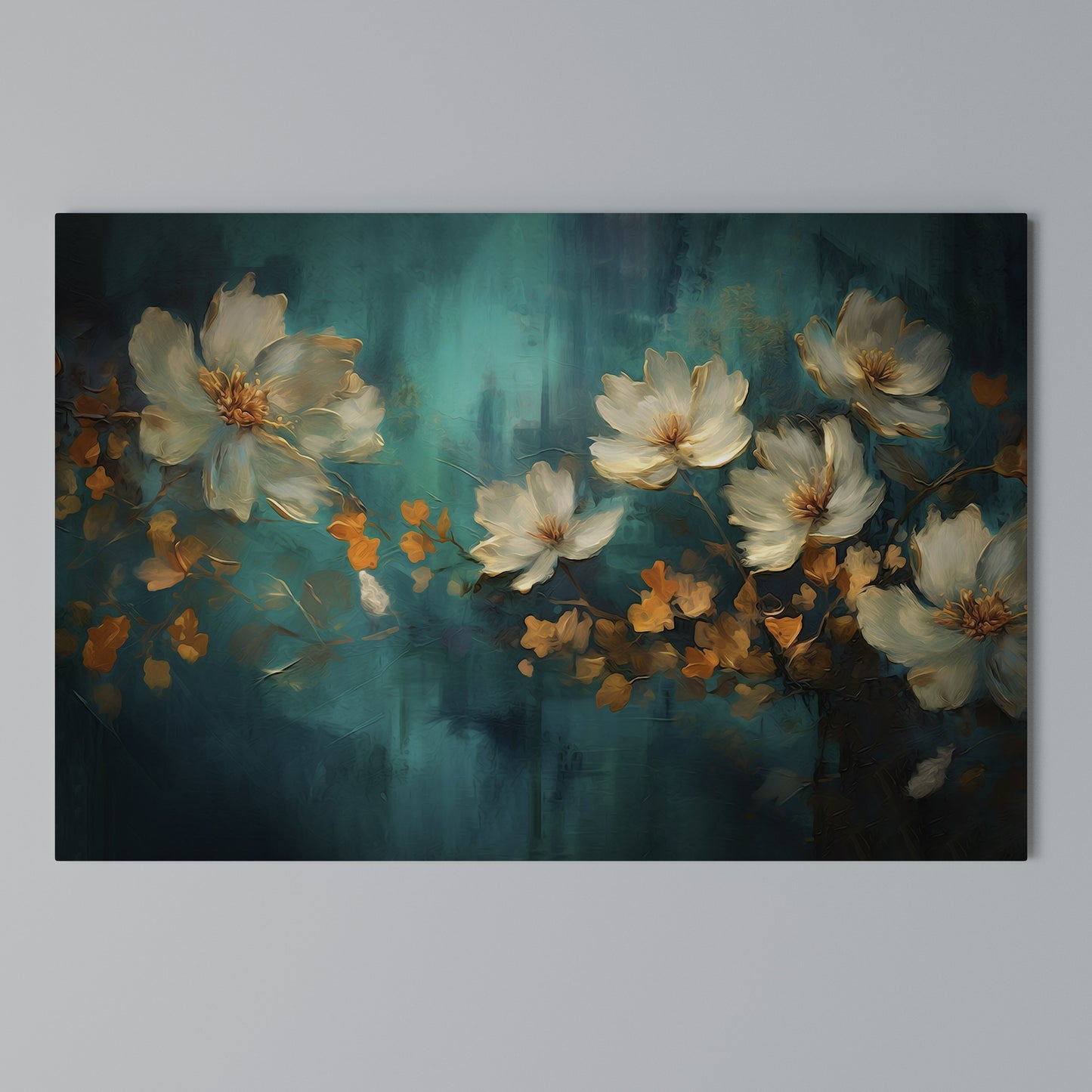 TRANQUIL GARDEN MUSE Horizontal Canvas Print