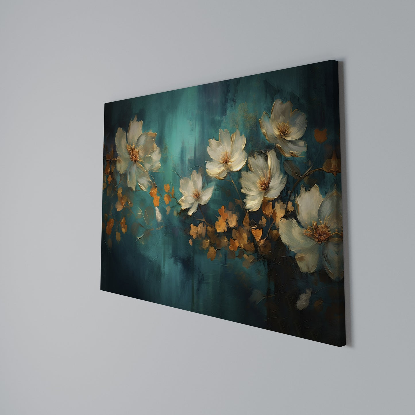 TRANQUIL GARDEN MUSE Horizontal Canvas Print