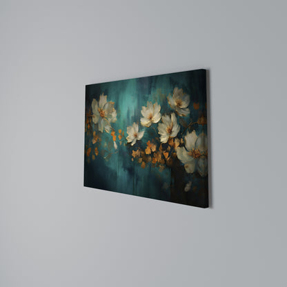 TRANQUIL GARDEN MUSE Horizontal Canvas Print