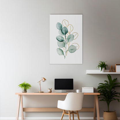 SILHOUETTES IN SOFT WATERS Vertical Canvas Print