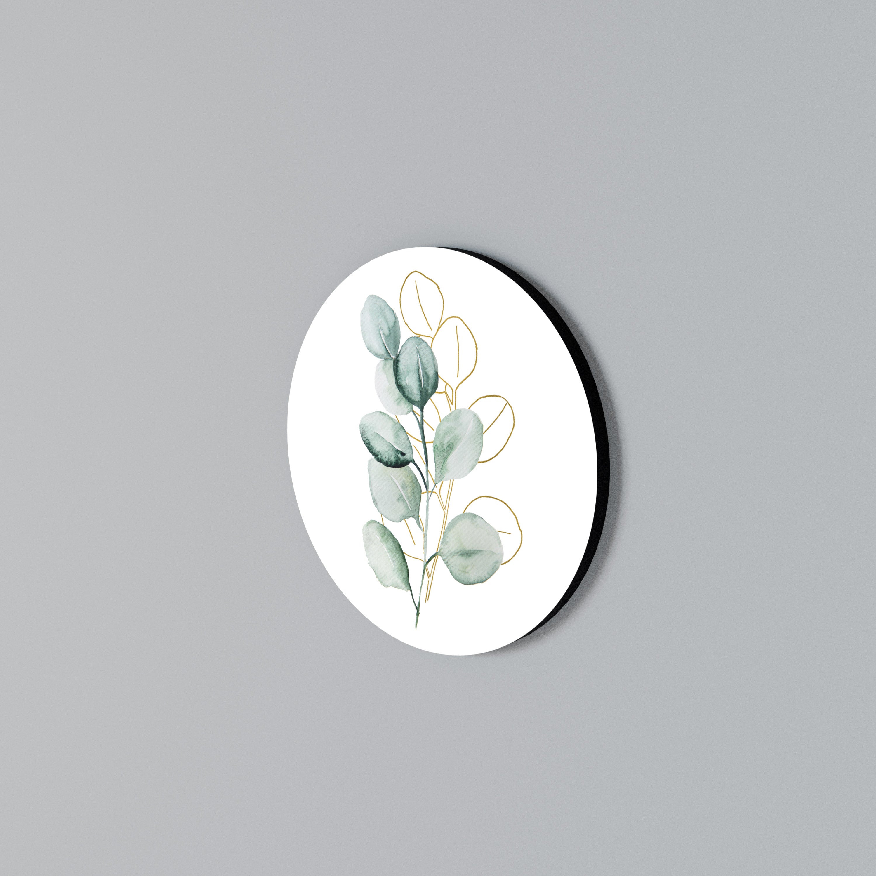 SILHOUETTES IN SOFT WATERS Round Wall Art