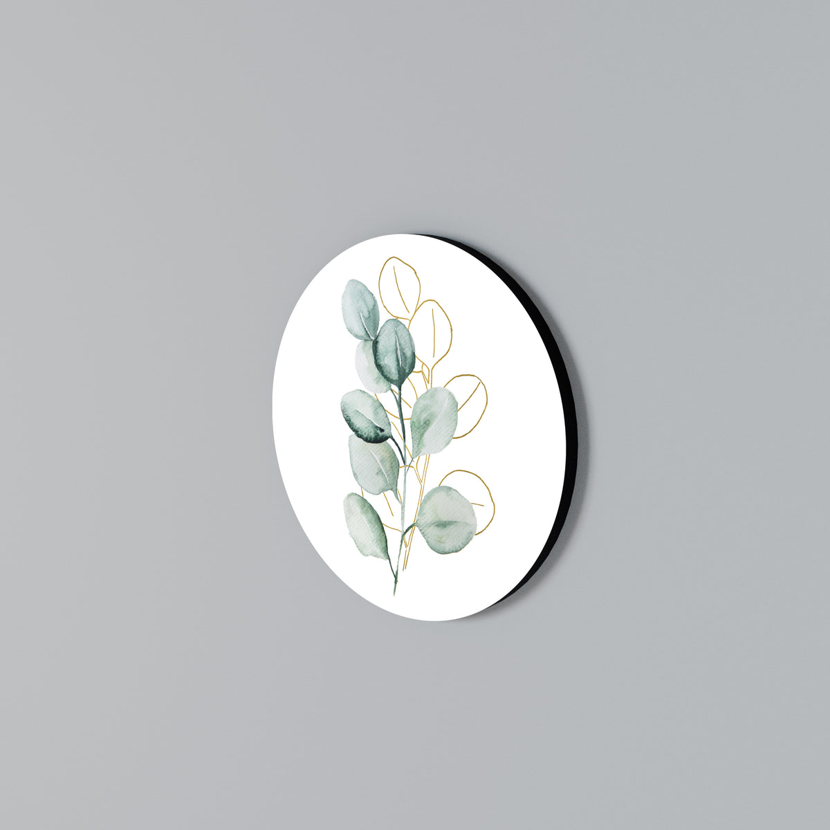 SILHOUETTES IN SOFT WATERS Kulatá nástěnná dekorace