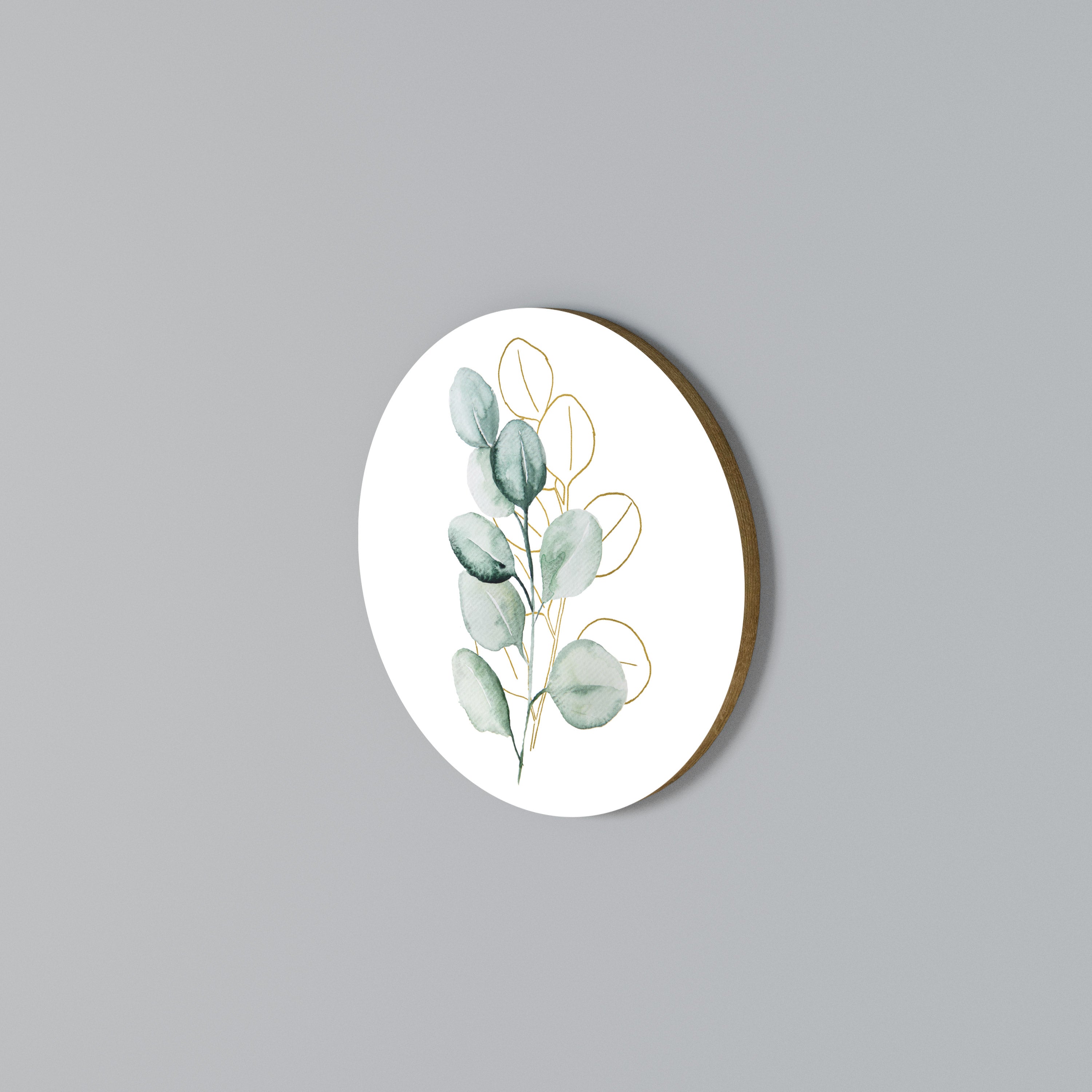 SILHOUETTES IN SOFT WATERS Round Wall Art