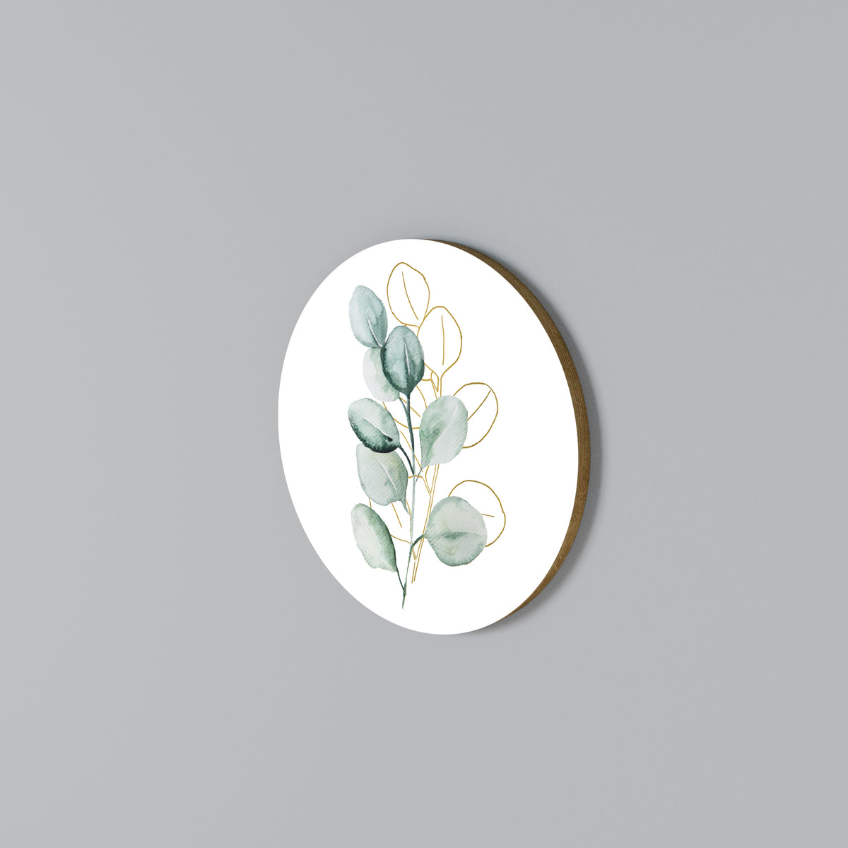 SILHOUETTES IN SOFT WATERS Kulatá nástěnná dekorace