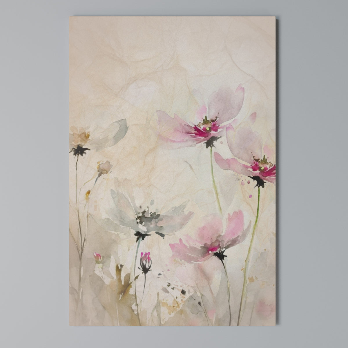 PAINTED LIGHTNESS Vertical Canvas Print