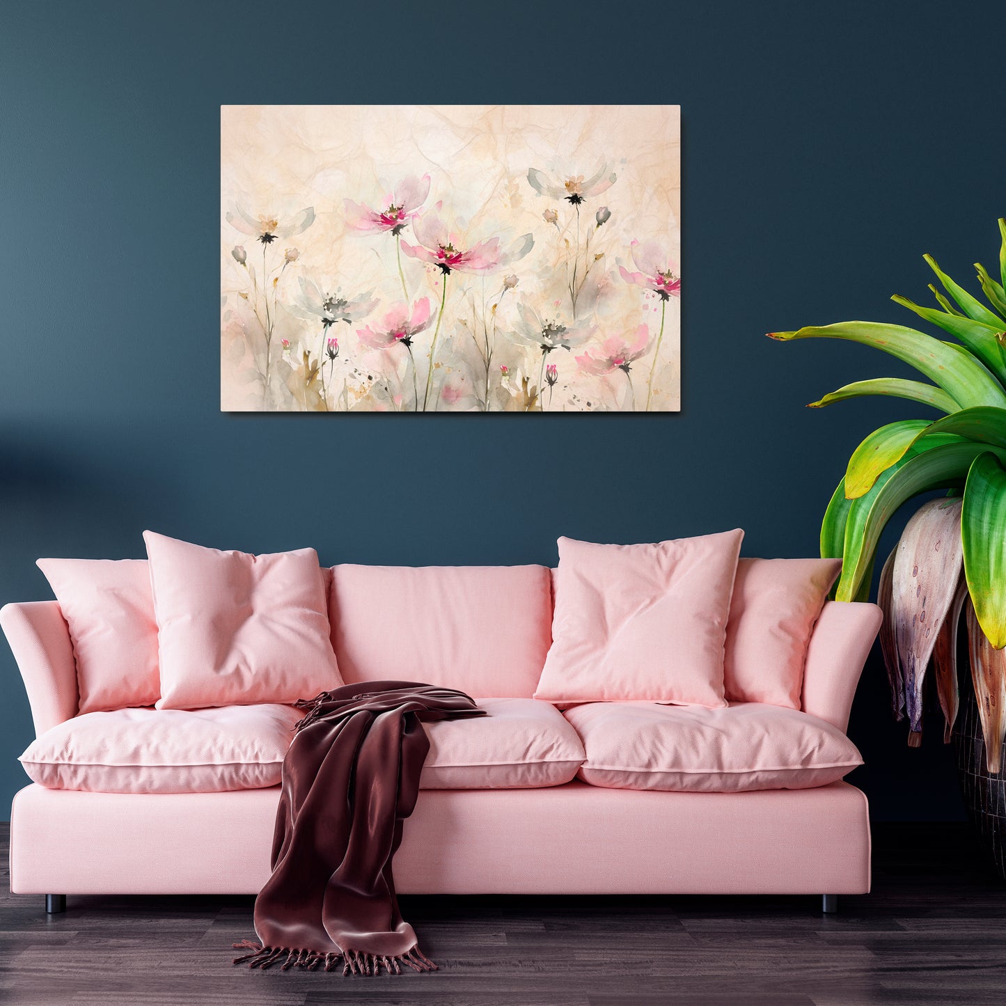 PAINTED LIGHTNESS Horizontal Canvas Print