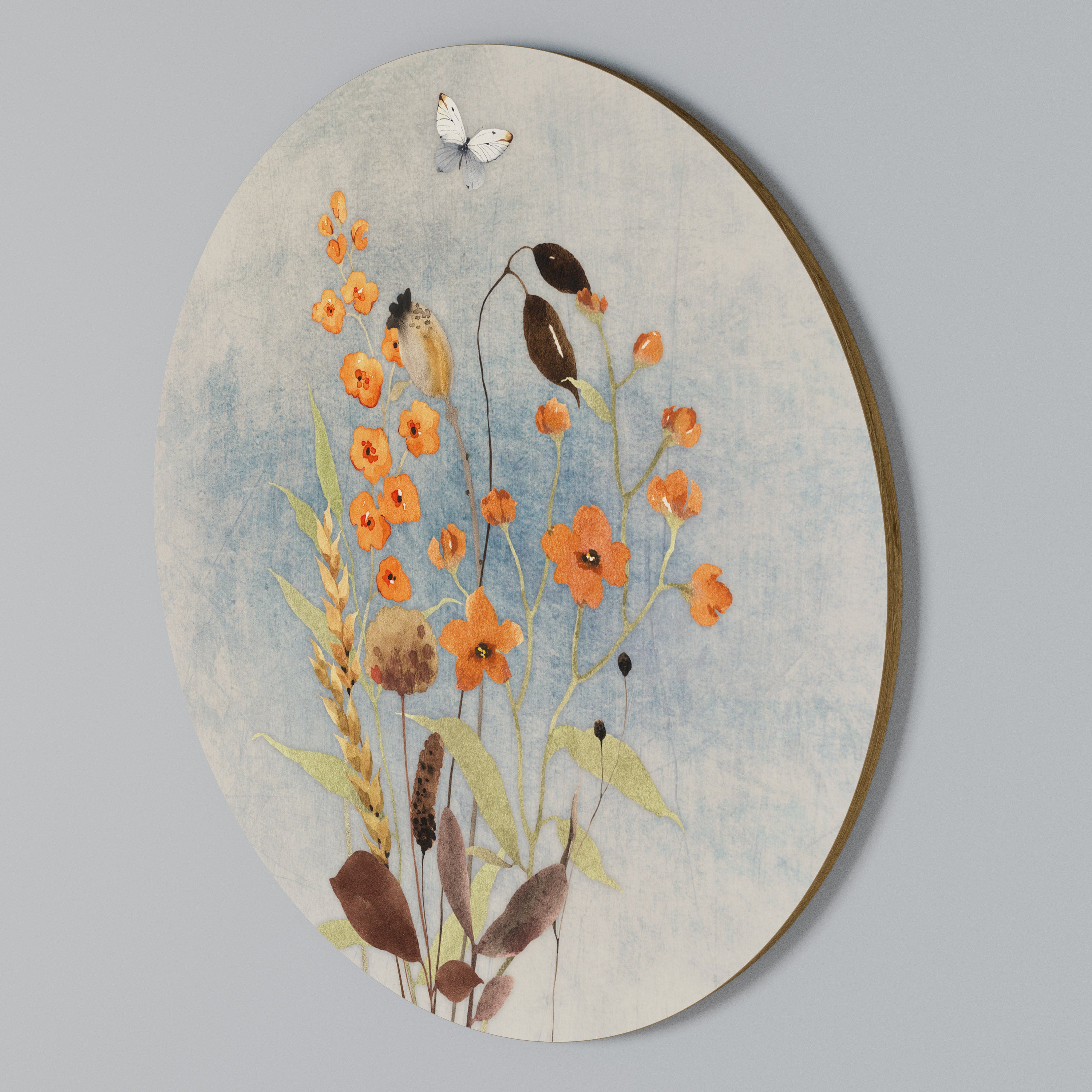 WHISPERS OF WILDFLOWERS Kulatá nástěnná dekorace