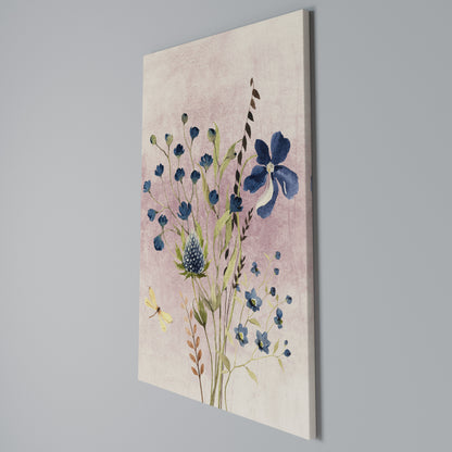 CORNFLOWER REVERIE Vertical Canvas Print