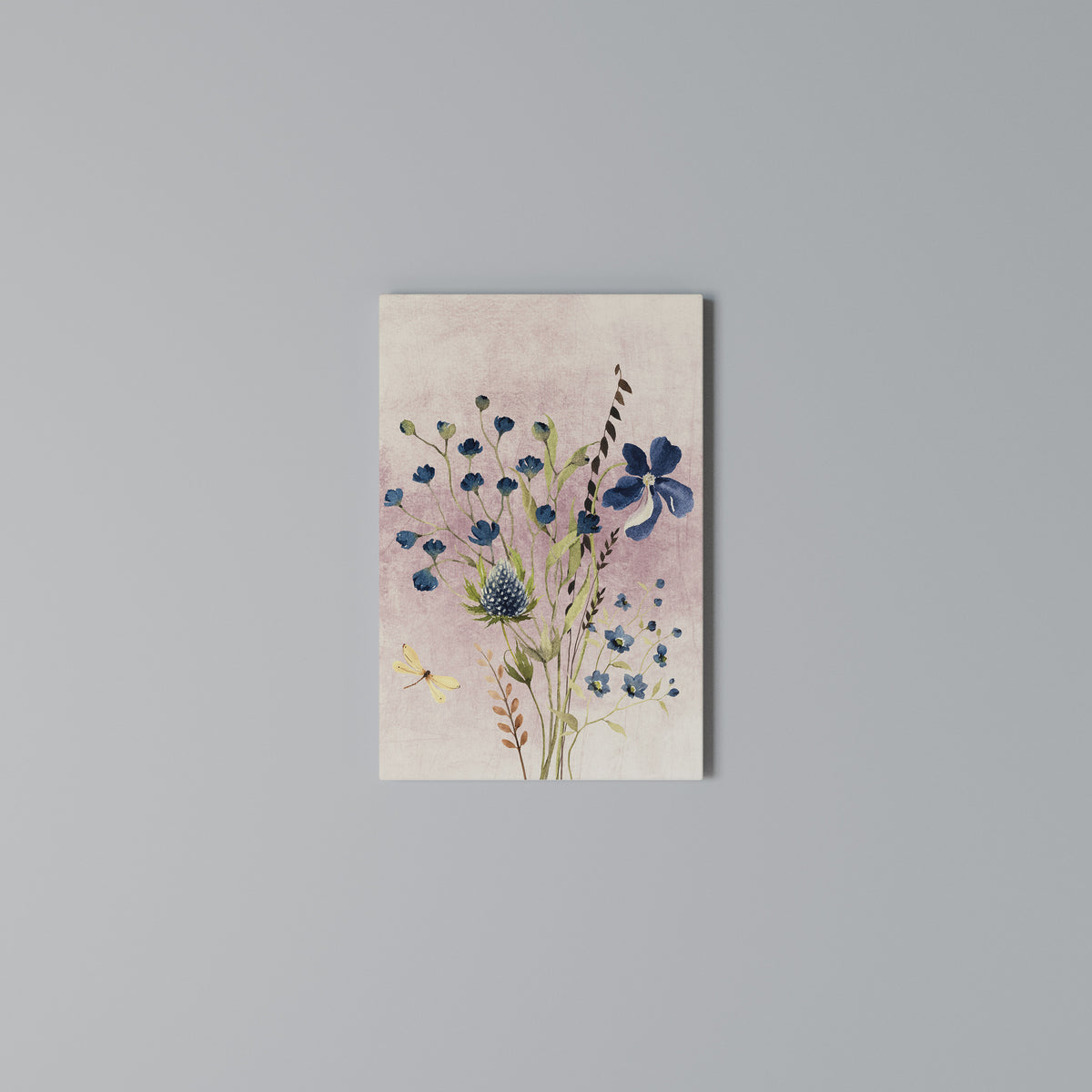CORNFLOWER REVERIE Vertical Canvas Print